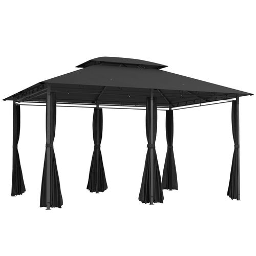 Durable Outdoor Gazebo - Spacious Design with Weather Protection - 3x4m
