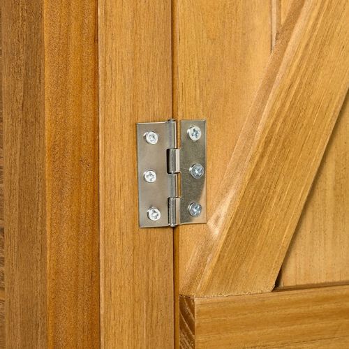 Compact Garden Storage Shed with Movable Table -Secure & Weather-Resistant 140x75x157cm