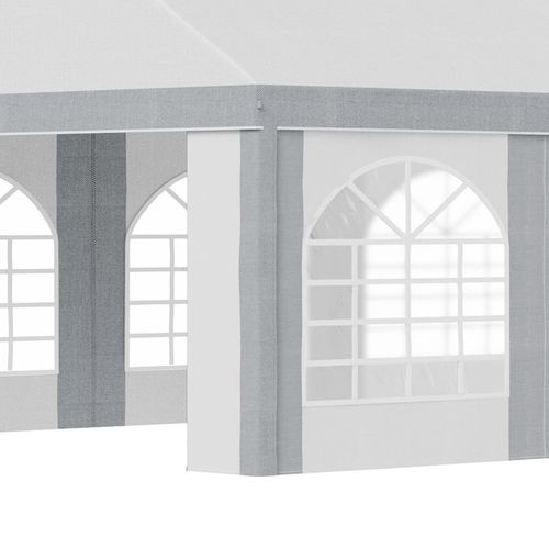 8 x 4m Party Tent, Marquee Gazebo with Sides, Eight Windows and Double Doors