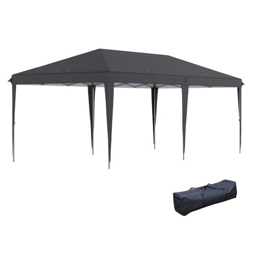 Pop Up Gazebo 3 x 6m Patio Party Heavy Duty Canopy Black